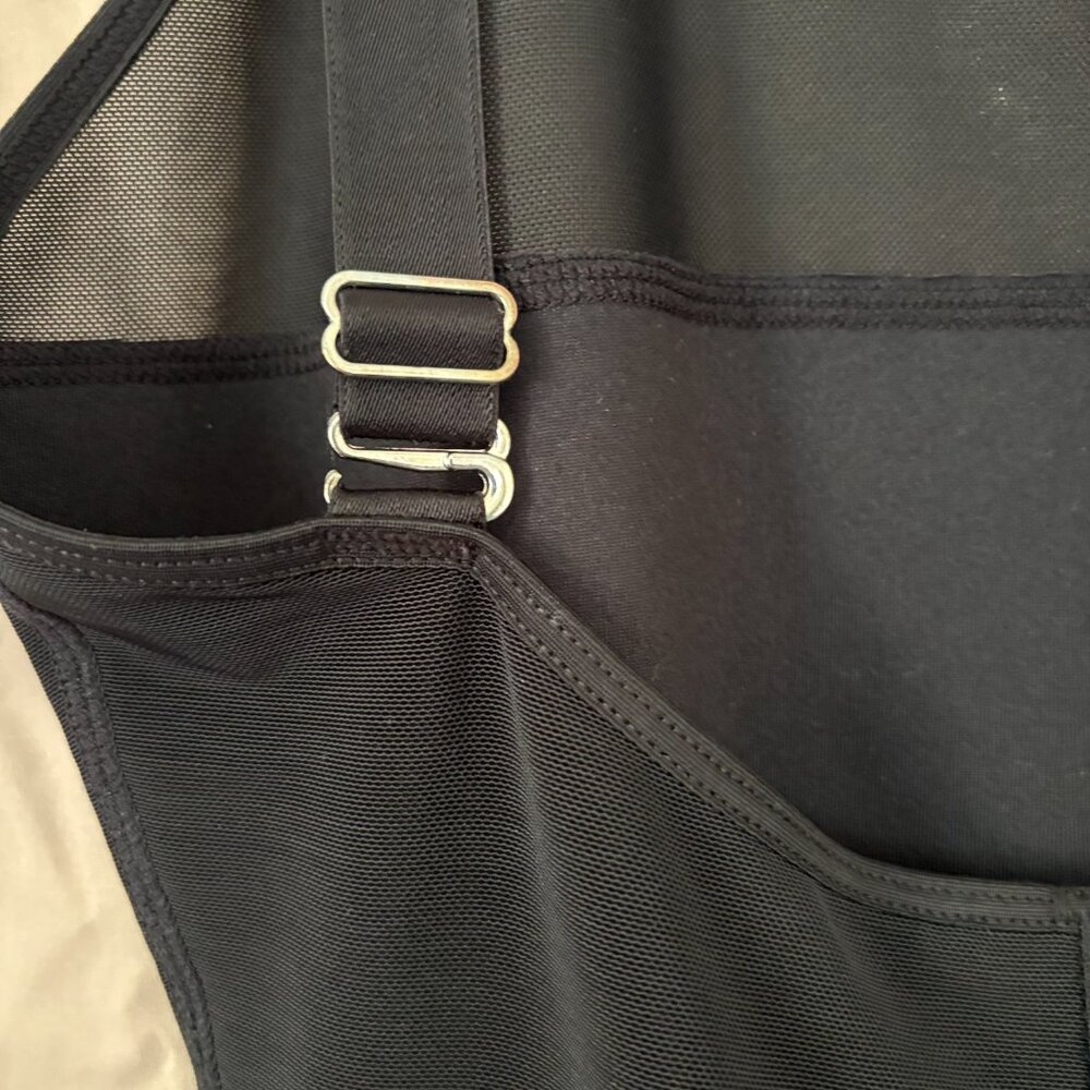 Shaperx Womens Black Open Bust Bodysuit/Fajas Tummy Control Size XL - Picture 12 of 12